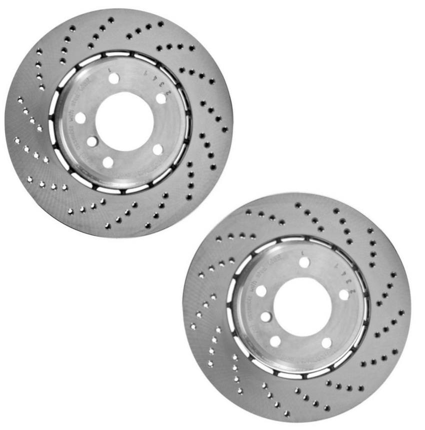 BMW Brake Disc Set Rotor Front (395mm) Genuine BMW 2895127KIT